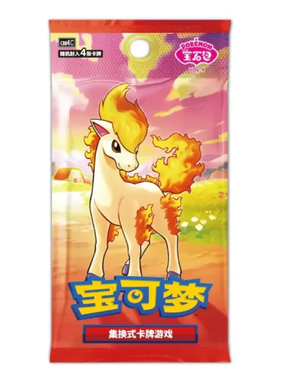 Pokémon Kínai Gem Pack Vol. 4 Ponyta Booster Box